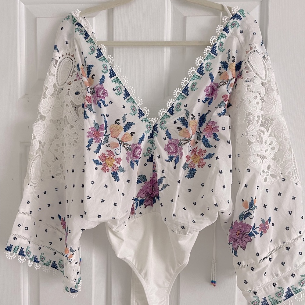 Farm Rio Bodysuit Top